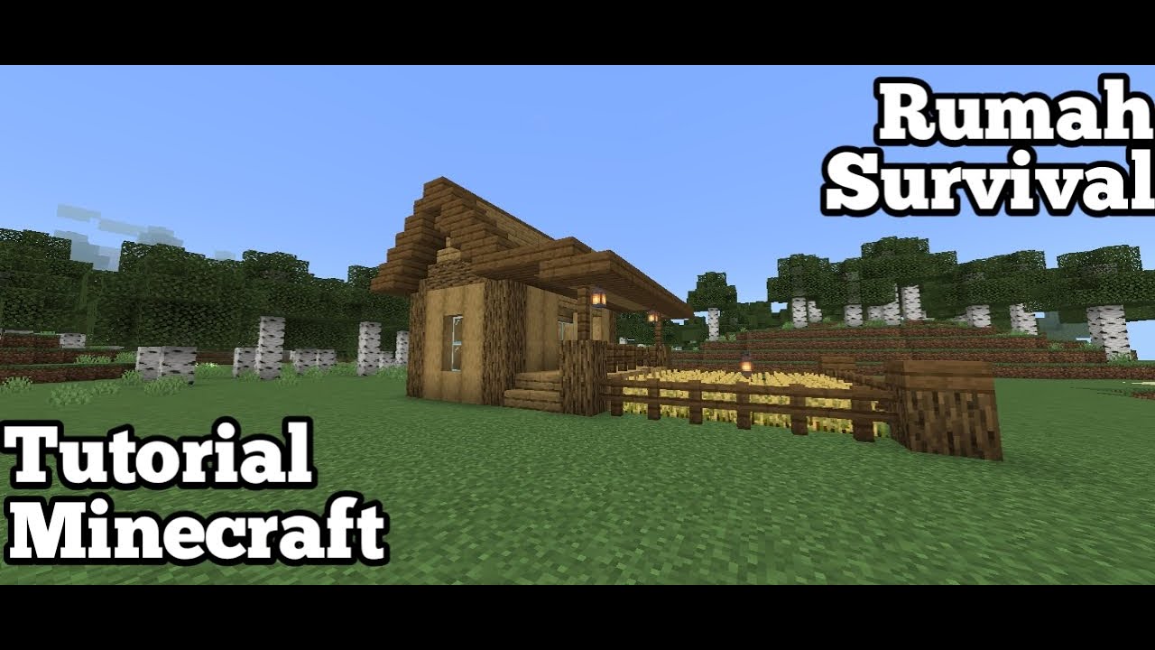 MINECRAFT INDONESIA || Cara Membuat Rumah Survival Di Minecraft