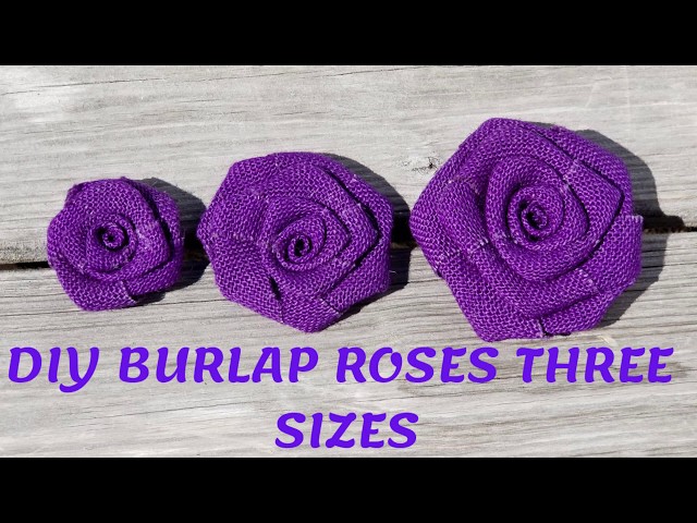 Super Easy Burlap Flowers DIY · Just That Perfect Piece