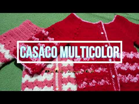 Casaco em crochê para bebê