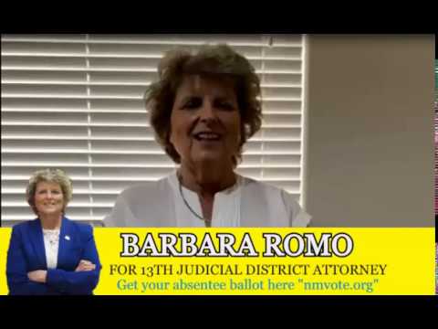 Barbara Romo for 13th Judicial District Attorney, NM absentee ballot ...