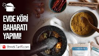 EVDE KÖRİ BAHARATI YAPIMI! ÇOK BASİT VE PRATİK BAHARAT TARİFİ! #köri #pratik #baharat #tarif #yemek