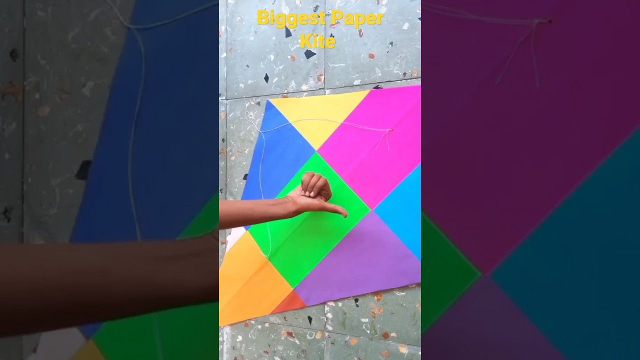 How To Make Biggest Paper Flying Kite, 