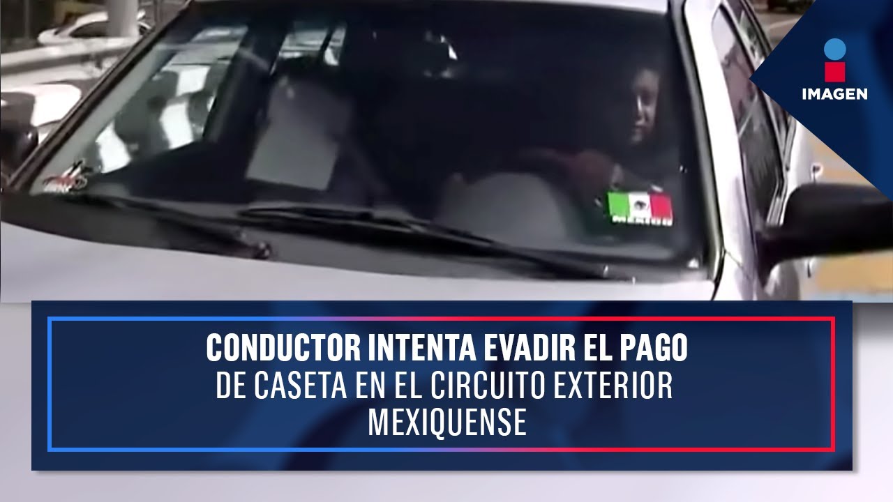 Conductor intenta evadir el pago de caseta en el Circuito Exterior Mexiquense | Yuriria Sierra