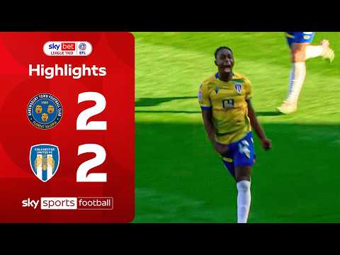 TWO last\u002Dminute goals! 😱 | Shrewsbury 2\u002D2 Colchester | EFL Highlights