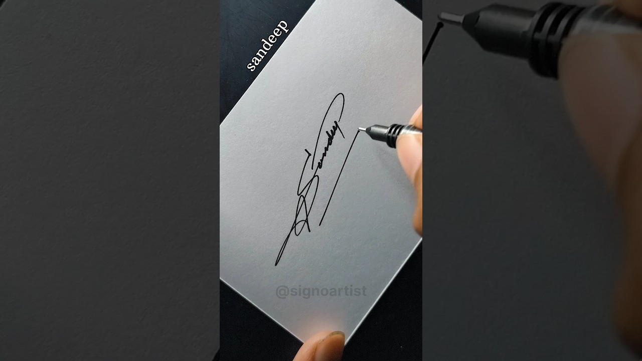 #sandeep name signature style #signoartist #ssignature #signature