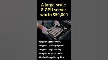 A large-scale 8-GPU server worth $50,000 #servers #gpuserver #rackserver