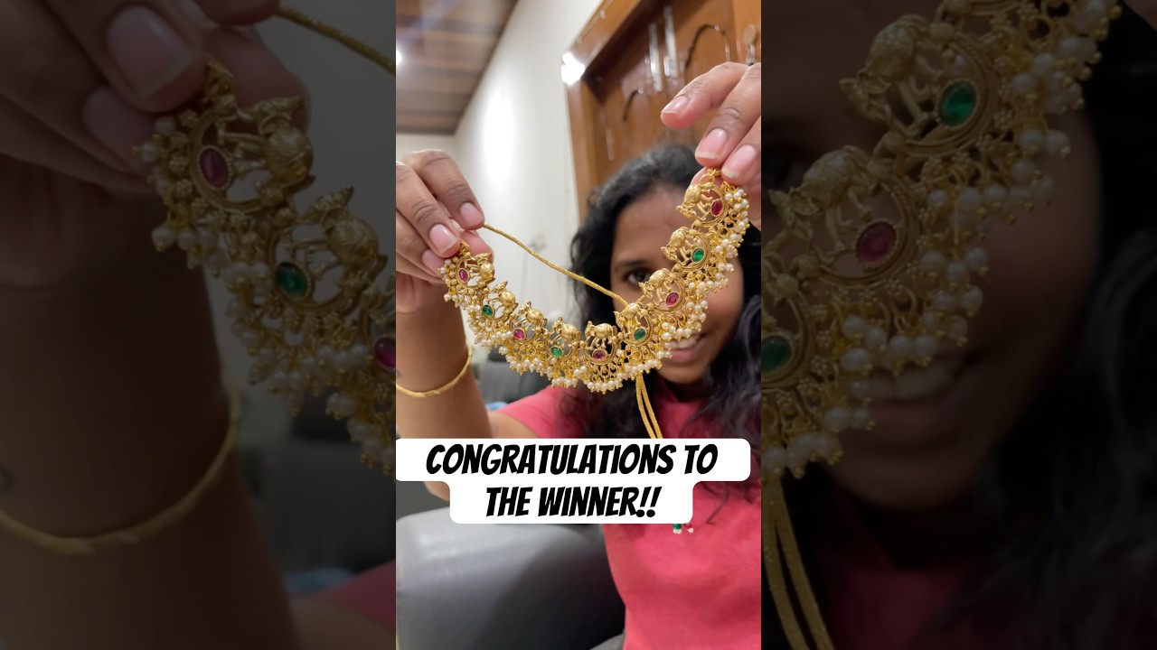 Congratulations to the winner!!