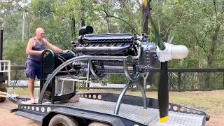 Restoration test runs of an Allison V-1710 aero engine