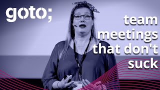 Team Meetings That Don't Suck  Avoid Retrospectives Antipatterns • Aino Vonge Corry • GOTO 2021