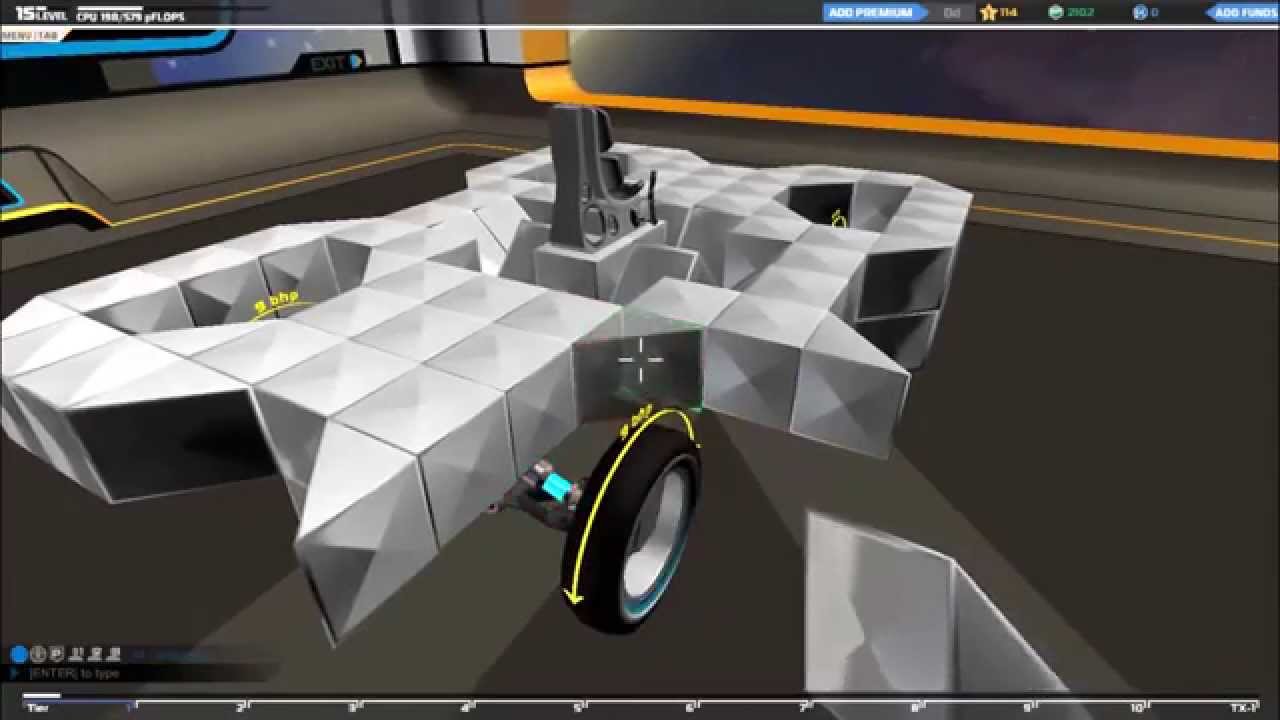 Robocraft Build Tutorial: Simple Tank Chassis