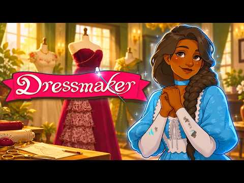 Sewing a stunning dress for the exhibition in Dressmaker 👗