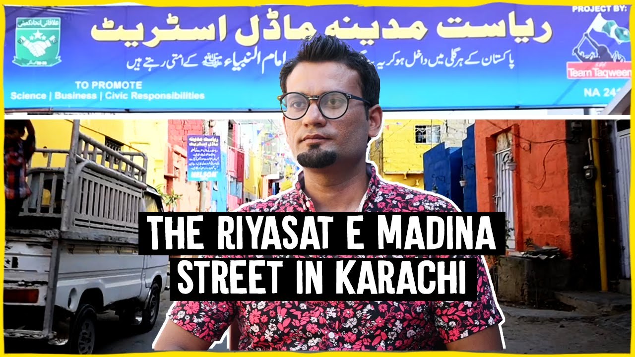 The Riyasat e Madina street in Karachi
