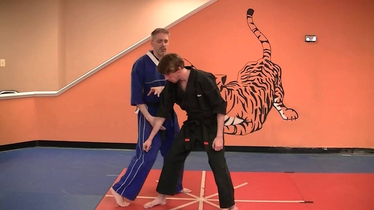 Shield and Mace Kenpo self defense technique for a right punch YouTube