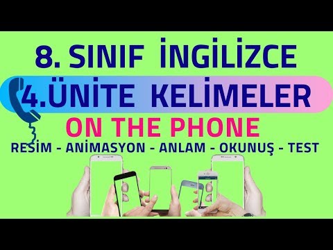 8. Sınıf İngilizce 4. Ünite Kelimeleri | On The Phone