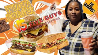 Whataburger VS Five Guys (Trying For The First Time) Nashville Food Review