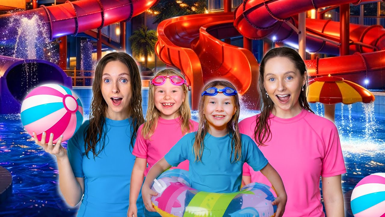 Vi övernattar på ett äventyrsbad!