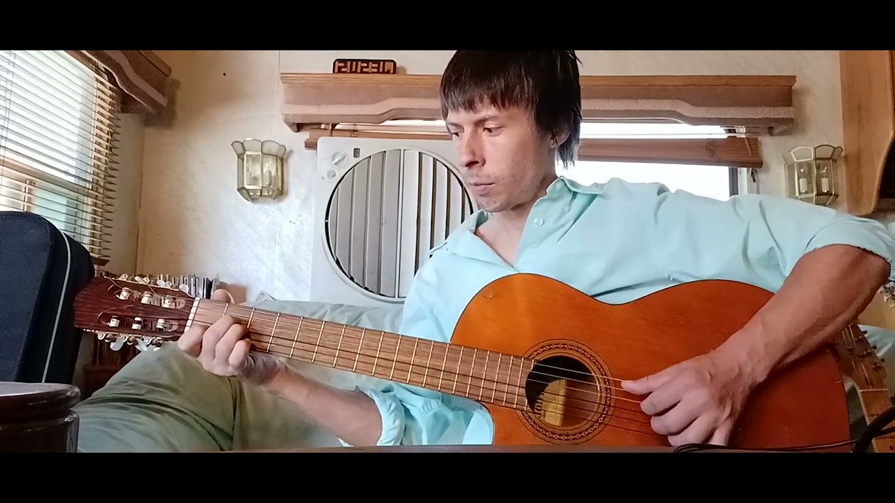 "Greensleeves" Played On (Cordoba Iberia Series C5-CE Classical Nylon Guitar)