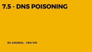 Information 7.5 - DNS Poisoning Update