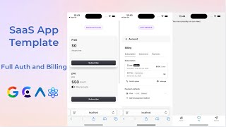SaaS App Template with React Native & Expo54 (Clerk Auth, Email and Google login, Billing & Plans)