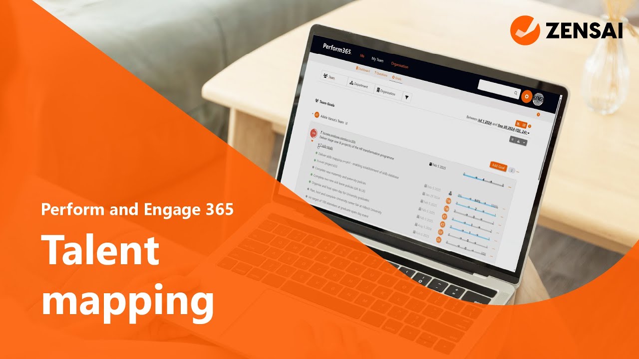 Talent mapping in Perform and Engage 365