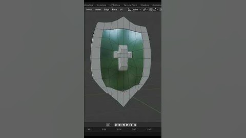 Shield on blender #creativeblender #blenderbeginner #youtubeshorts