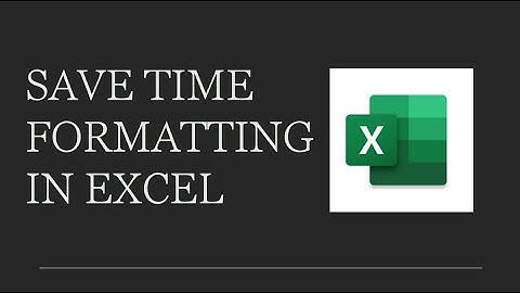 Save time formatting in Excel | Record a macro