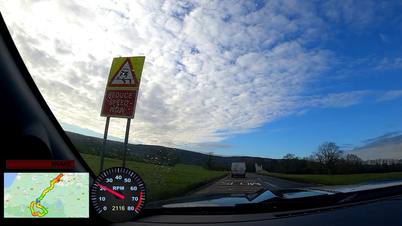 Investigation of Roads: Time lapsed drive from Bristol to Cheddar Gorge and back