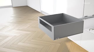 Blum MERIVOBOX keresztkorláttal – gyors és precíz szerelés✅