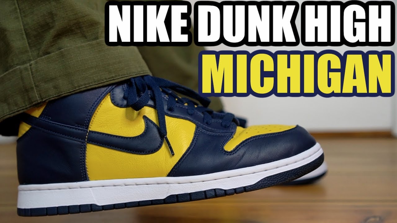 NIKE DUNK HIGH MICHIGAN REVIEW & ON FEET + HOW TO STYLE + RESELL