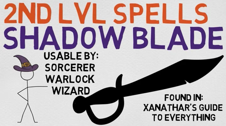 Unleash the Mystical Power of the Shadow Blade - A Versatile Spell for Sorcerers, Warlocks, and Wizards