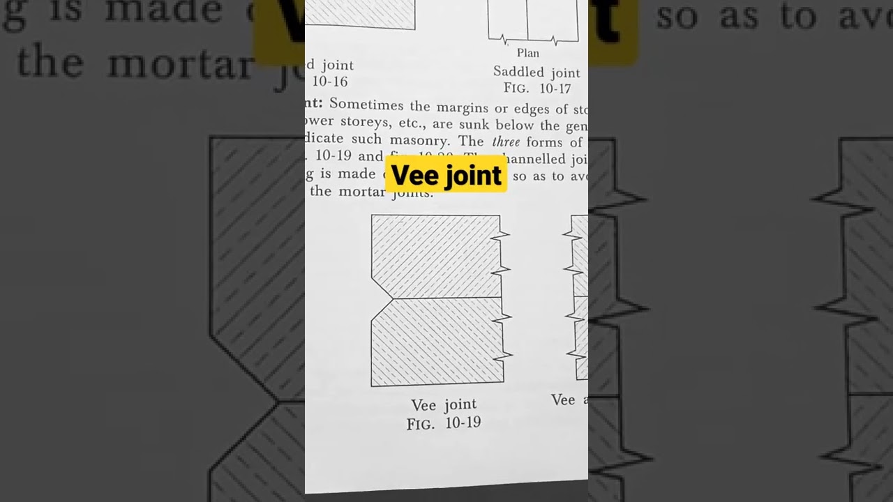Vee joint