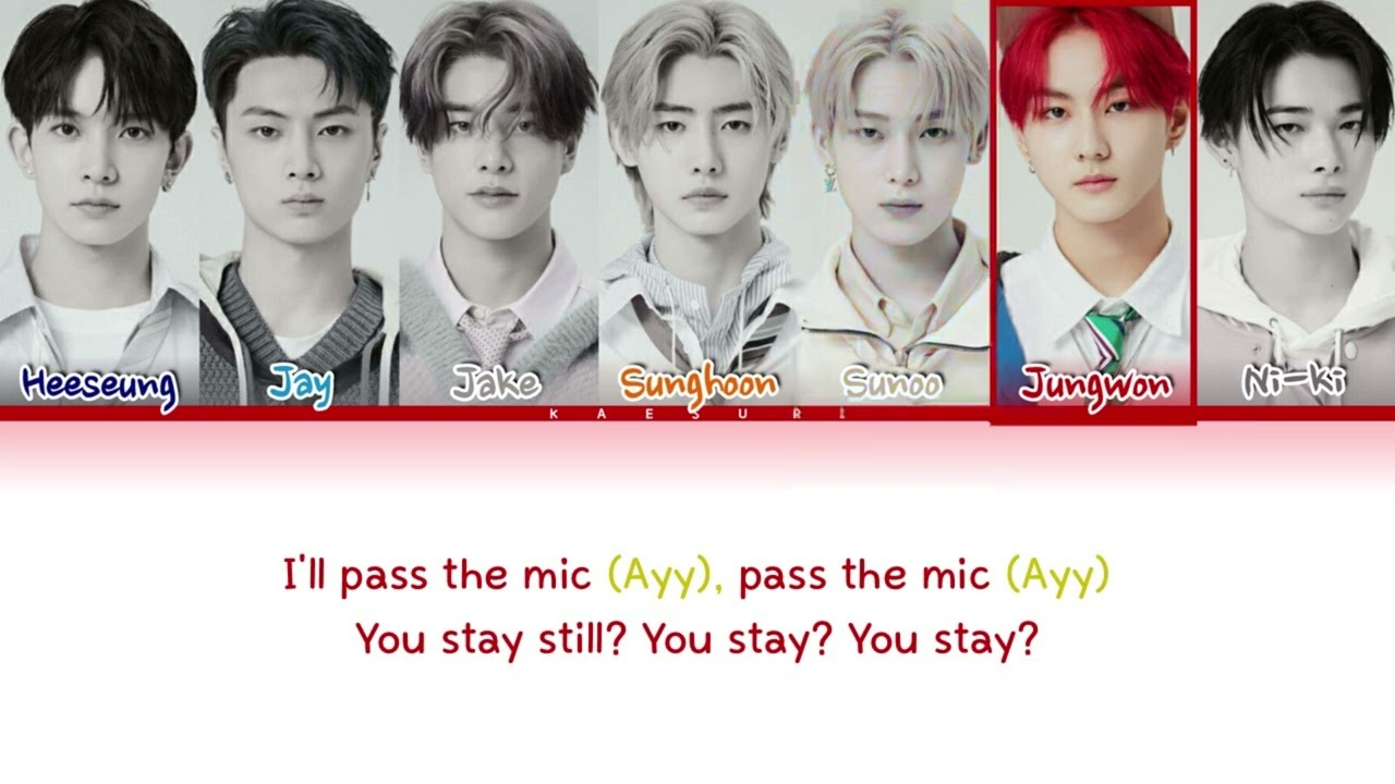ENHYPEN (엔하이픈) 'Future Perfect (Pass the MIC)' (Color Coded Lyrics)