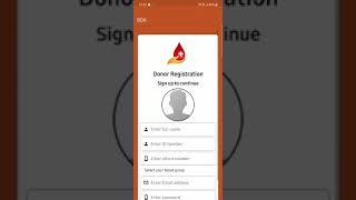 Blood Donation Application Demo screenshot 1