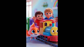 F for Fish 🐟 | Swim Swim Fun!F for Fish | Cute Train Rhyme 🐟🚆🔹 Kids Learning Focus