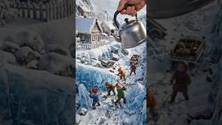 Tiny Snow Village Rescue in CGI! #MiniRescue #TinyWorld #CGIAnimation