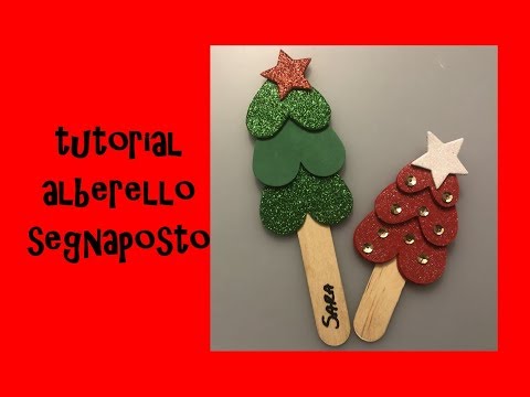 Segnaposto Natalizi Tutorial.Tutorial Alberello Natalizio Segnaposto In Feltro Youtube