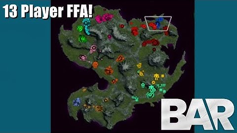 13-Person Pro-Player FFA in Beyond All Reason!