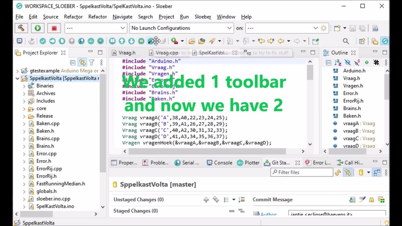 Rename arduino to sloeber in Sloeber V4.4.1 - YouTube