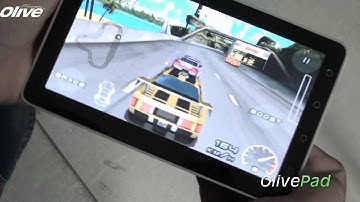 Playing Raging Thunder Game on the OlivePad VT-100  Android Tablet PC