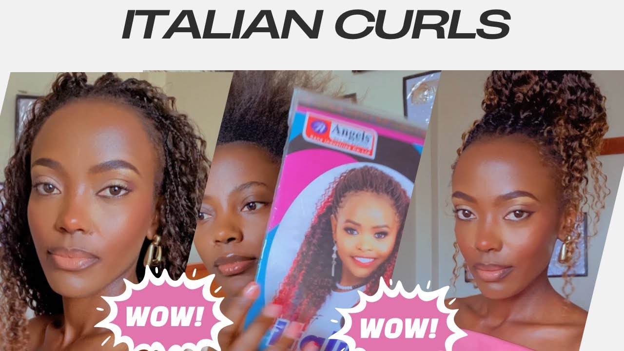 MIRACLE KNOTS WITH ITALIAN CURLS | CURLY BRAIDS 