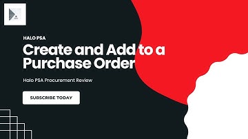 Overview of Halo Procurement Module (compared to ConnectWise PSA)