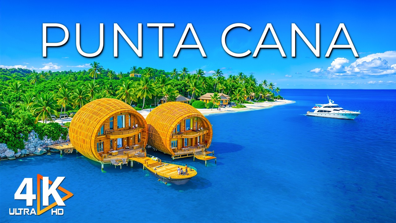 Punta Cana 4K | White Sand Beaches, Palm Coastlines & Caribbean Serenity