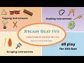 Steady Beat Play Along Percussion Instruments 3 Groups 