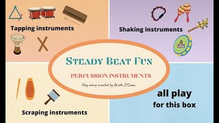 Steady beat percussion play along