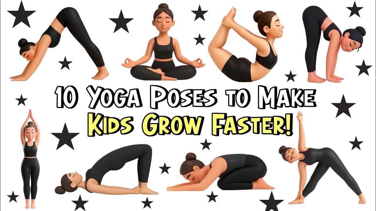 10 Best Yoga Poses to Boost Your Child’s Growth | Yoga for Kids | Yoga for Flexibility