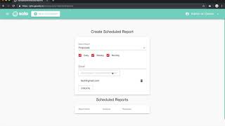 Reporting and Setting up Scheduled Reports