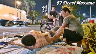 World's Record?! Only $2, Hard Working Street Massage ASMR