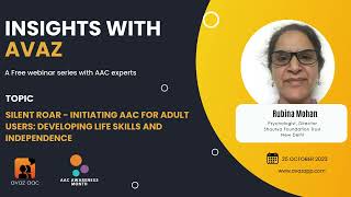 Silent Roar: Initiating AAC for Adult Users: Developing Life Skills and Independence - Rubina Mohan screenshot 3