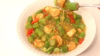 Let's Make A Quick & Easy Under 15 Minutes | Okra & Shrimp Recipe #Shorts ~ Dada's FoodCrave Kitchen