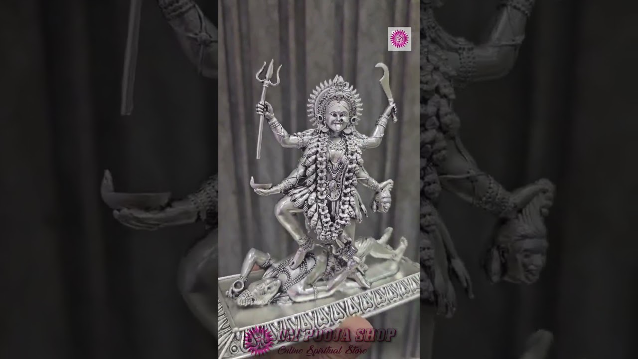 Pure Silver Statue of Goddess Maha Kali 